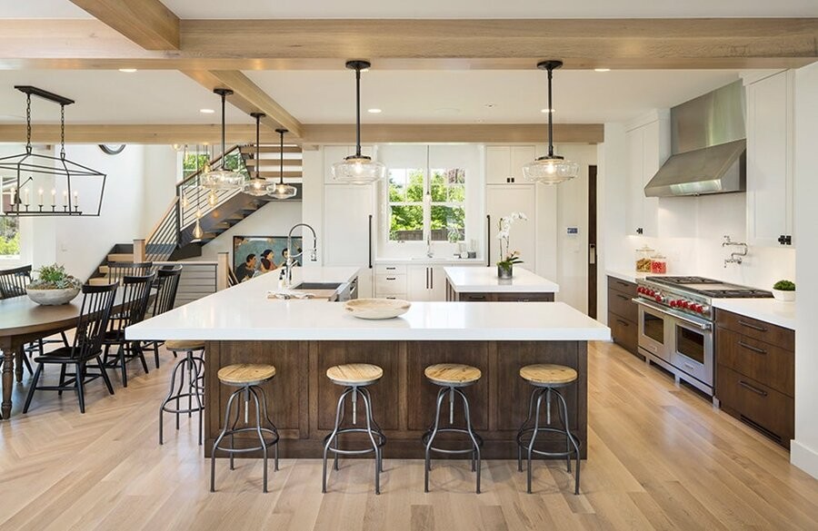 A living space illuminated by DMF Lighting